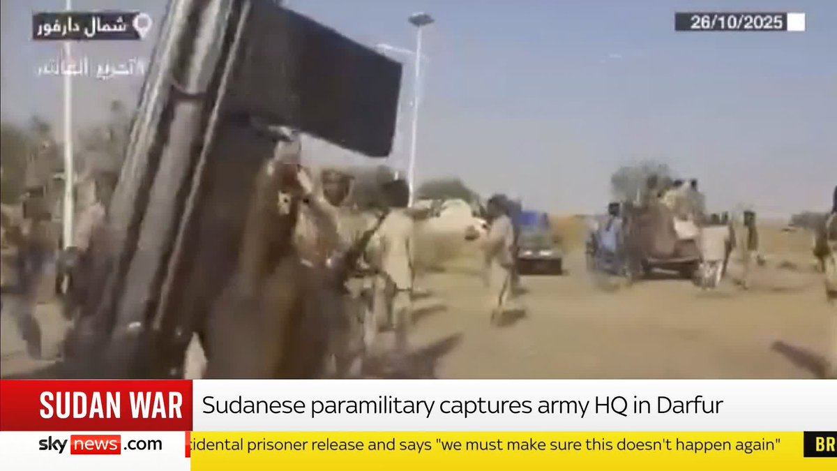 The Sudanese paramilitary Rapid Support Forces says it has captured the army headquarters in the besieged city of Al Fashir. Al Fashir is the Sudanese army’s last stronghold in the Darfur region in the west of the country. Yousra Elbagir reports.