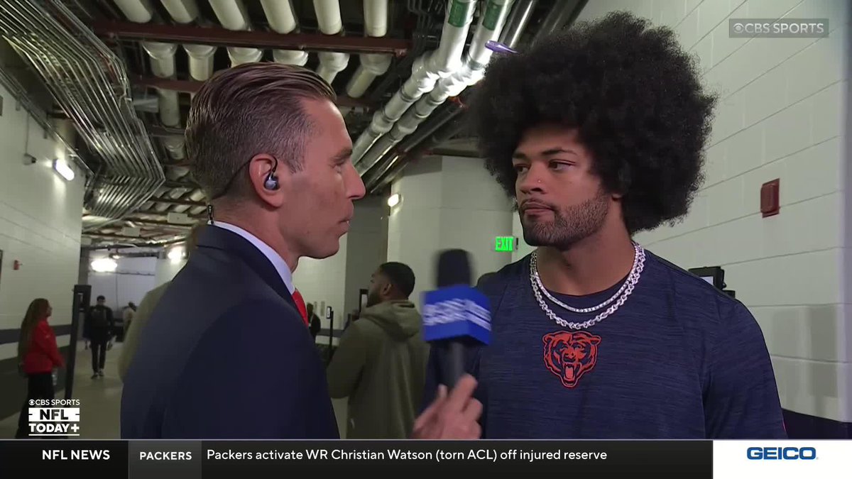 Our Evan Washburn caught up with Rome Odunze ahead of today's game vs the Ravens