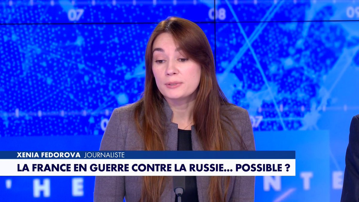 Xenia Fedorova : «En Russie, il n’y a aucun sujet sur une potentielle guerre entre la France et la Russie», dans #LHeureInter