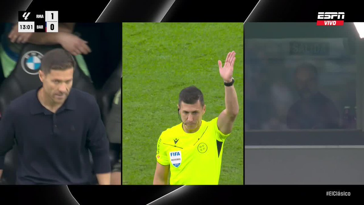 "ROBO" Por el gol que le anularon a Kylian Mbappé en el partido del Real Madrid ante el Barcelona por LaLiga. Se no anularon por offside, son unos ladrones hijos de re mil putas.