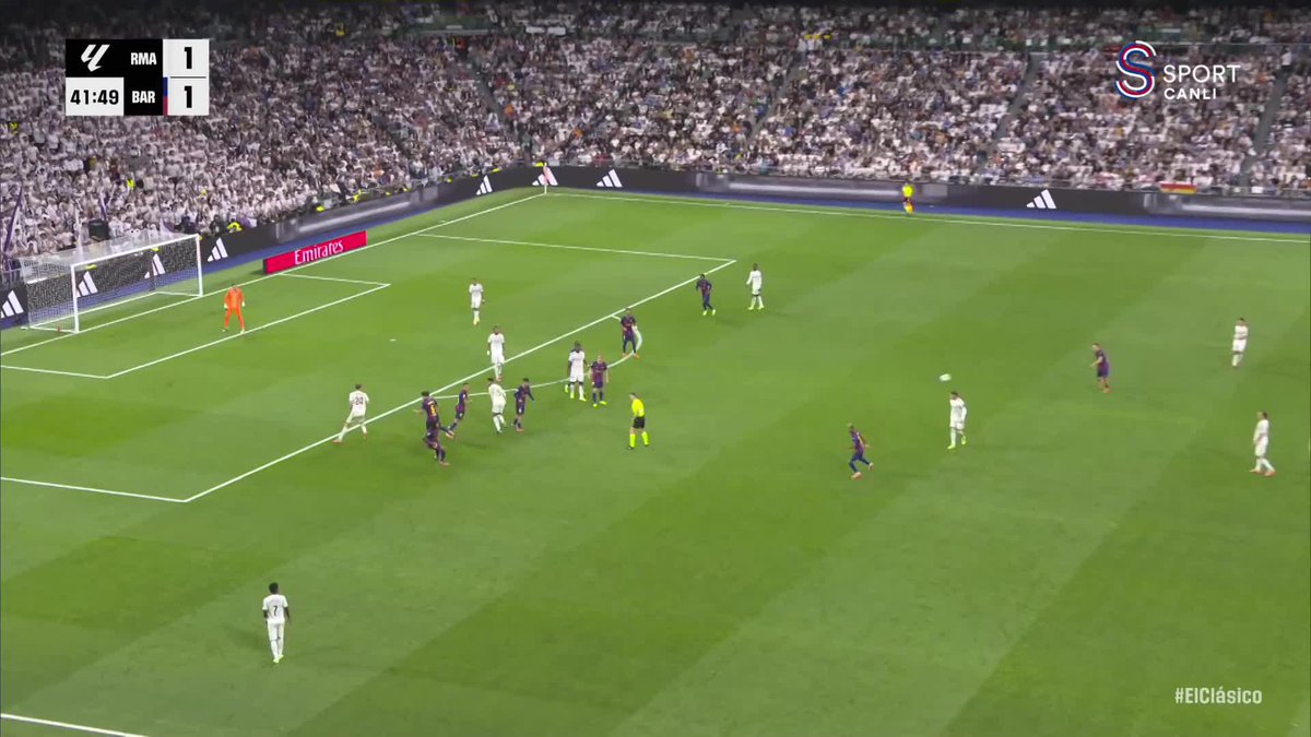 Real Madrid, Bellingham'ın golüyle maçta tekrar öne geçti.
