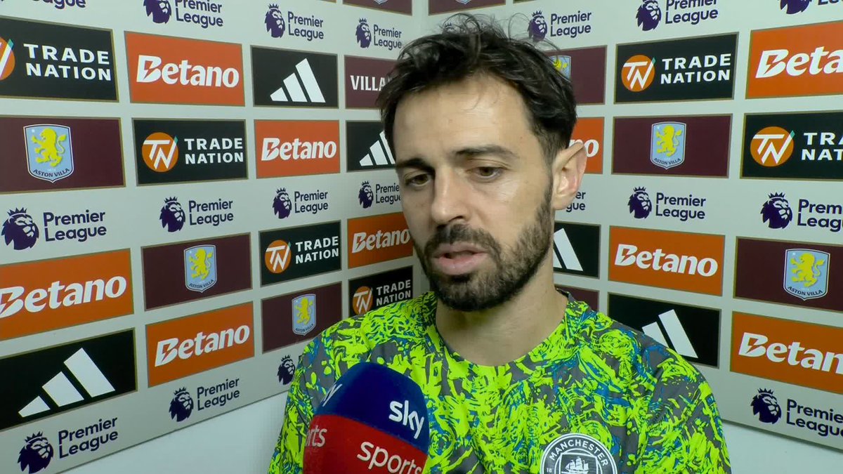 "We were really bad defensively..." Bernardo Silva on Aston Villa halting their unbeaten run ✋