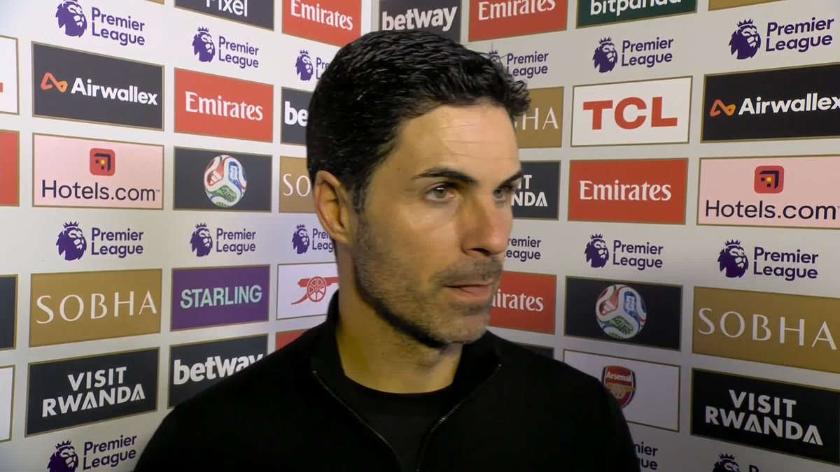 "Very big... a CRUCIAL win." Mikel Arteta reacts to a big three points for Arsenal against Crystal Palace 🙌