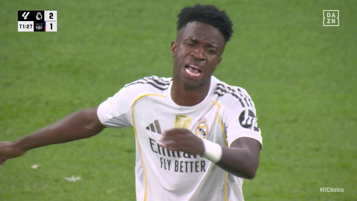 "¿YOOOO?" 🤬 EL TREMENDO ENFADO DE VINICIUS AL VER QUE EL CAMBIO ERA ÉL 😡 #LALIGAenDAZN ⚽