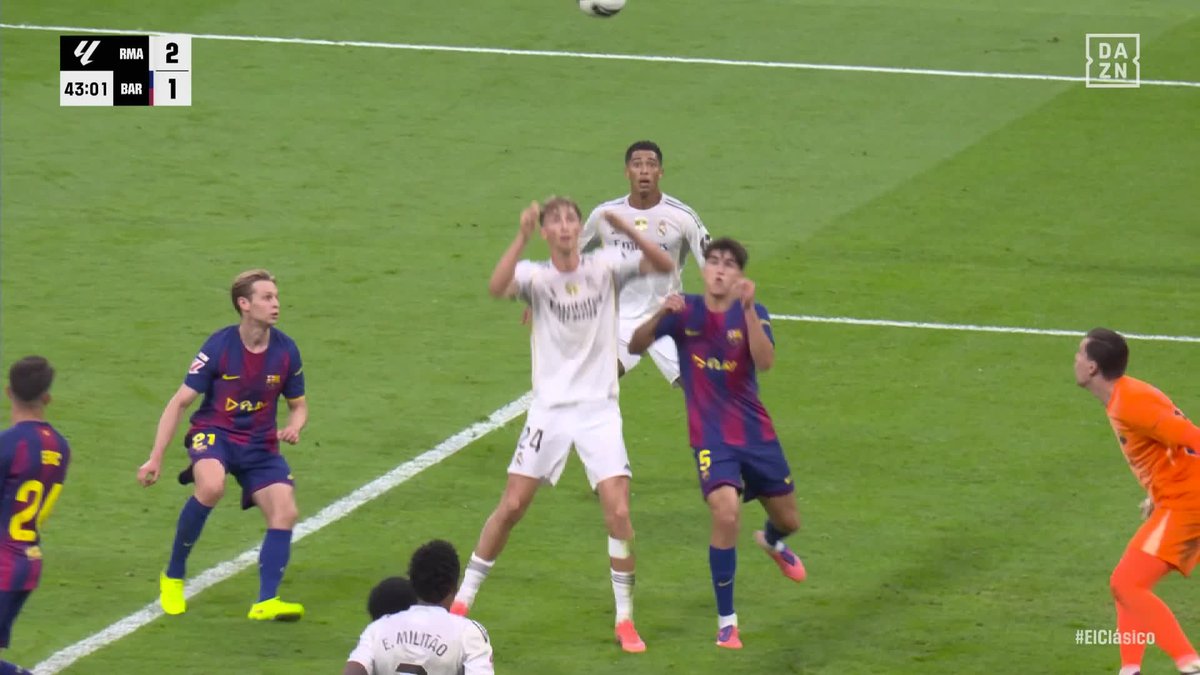 EL GOL DE BELLINGHAM PARA GANAR ELCLÁSICO 🎯 En el lugar y el momento oportuno #LALIGAenDAZN ⚽