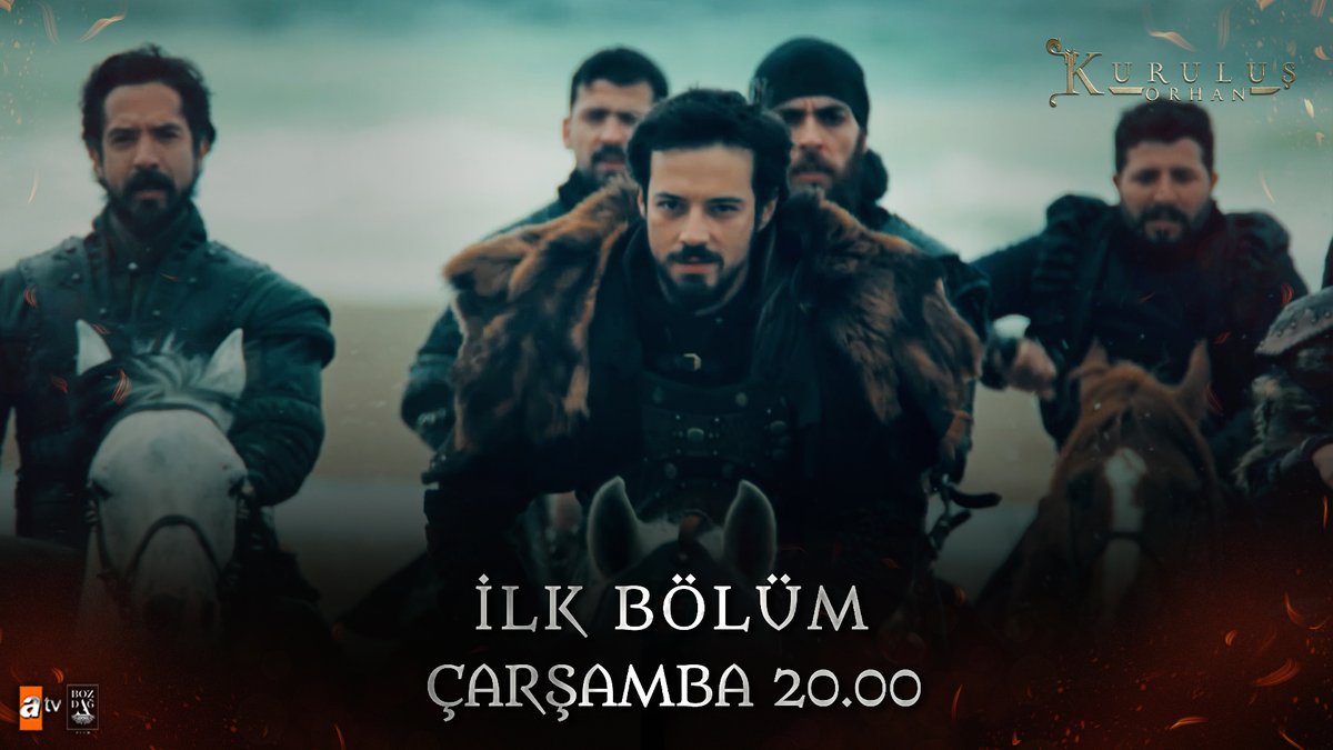 “Cümle müslimin, cümle gayrimüslimin, yetmiş iki milletin devleti olacağız.” ⚔️ “We shall be the state of all Muslims and all non Muslims, the state of seventy two nations.” #KuruluşOrhan yeni sezon ilk bölümüyle Çarşamba 20.00’de atv’de! 🔥 atv Bozdağ Film