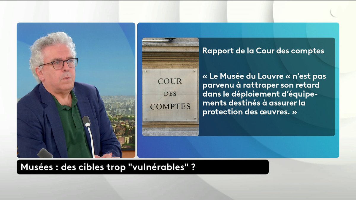 🔴 Louvre : "Laurence des Cars a dit que la sécurité était une urgence absolue. Si c’est le cas, pourquoi les quatre derniers rapports d’activité n’en parlent-ils pas ? Pourquoi aucun budget ?", interroge Didier Rykner, fondateur de La Tribune de l’Art. #canal16 #ToutEstPolitique