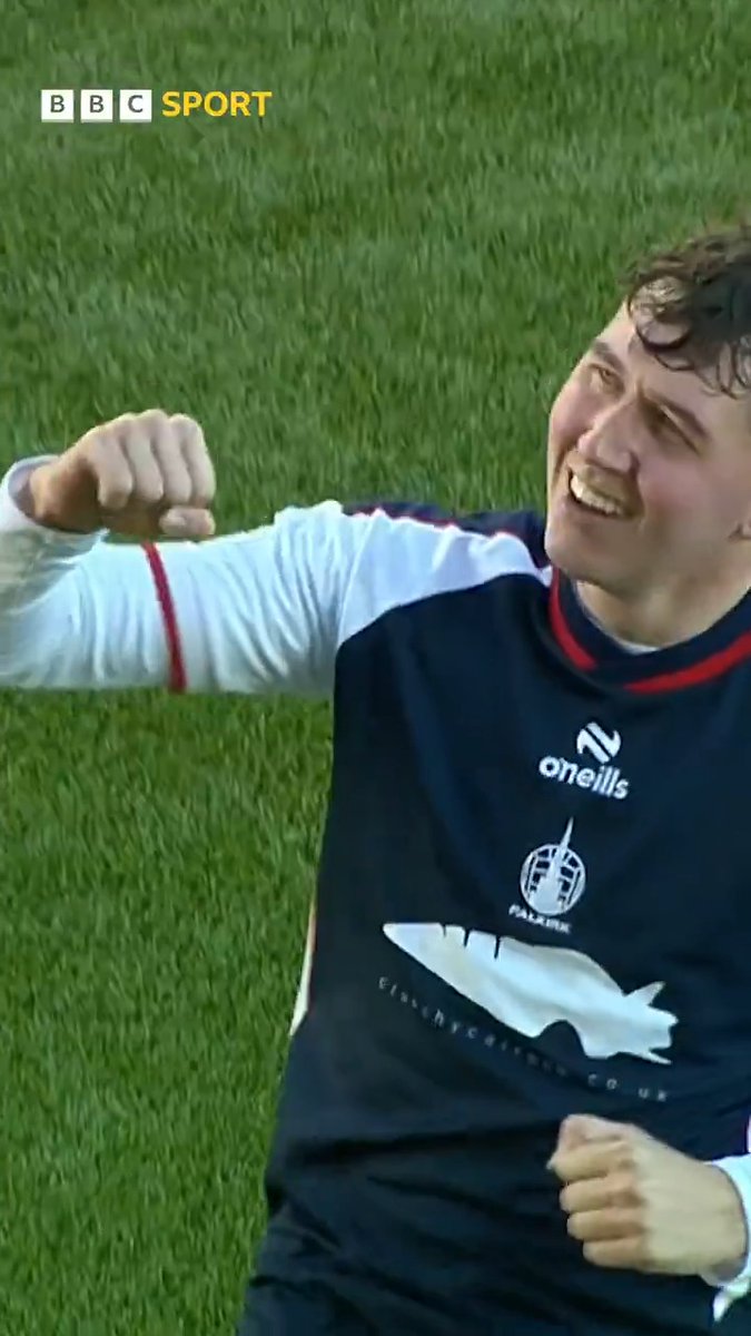 What a run! What a finish! 🤯 Falkirk centre-back Connor Allan with an incredible winning goal against Dundee yesterday 👏 #BBCFootball