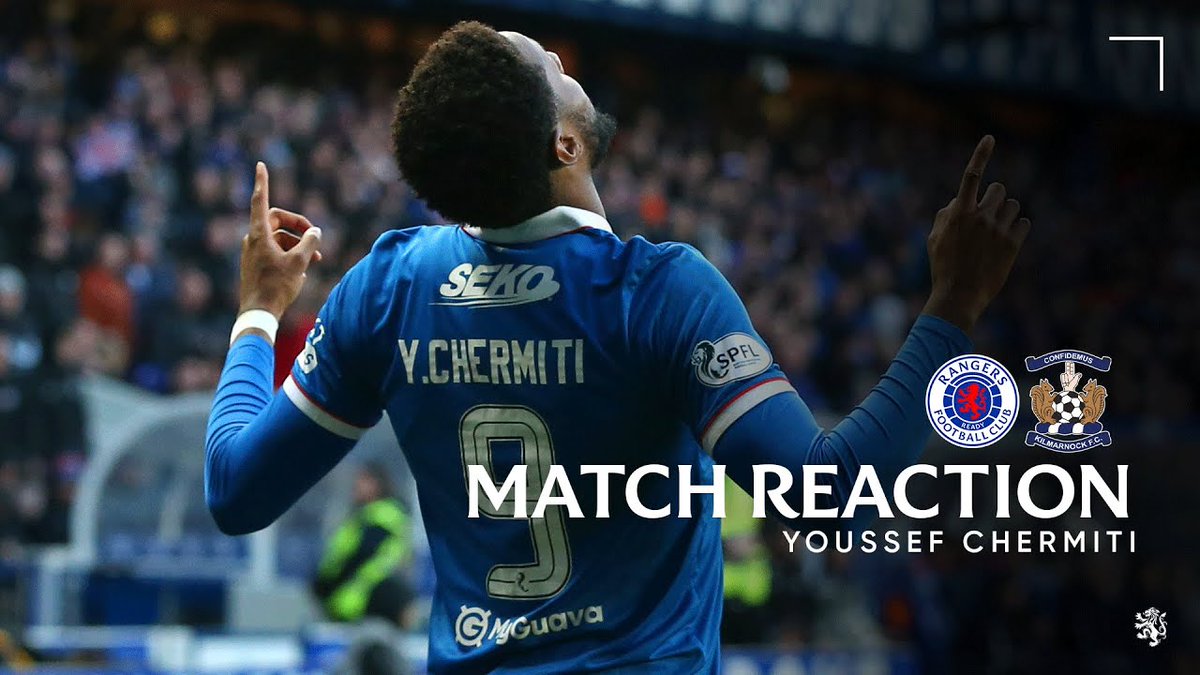 🎙️ Youssef Chermiti spoke to RangersTV following his first Rangers goal in today’s win against Kilmarnock.