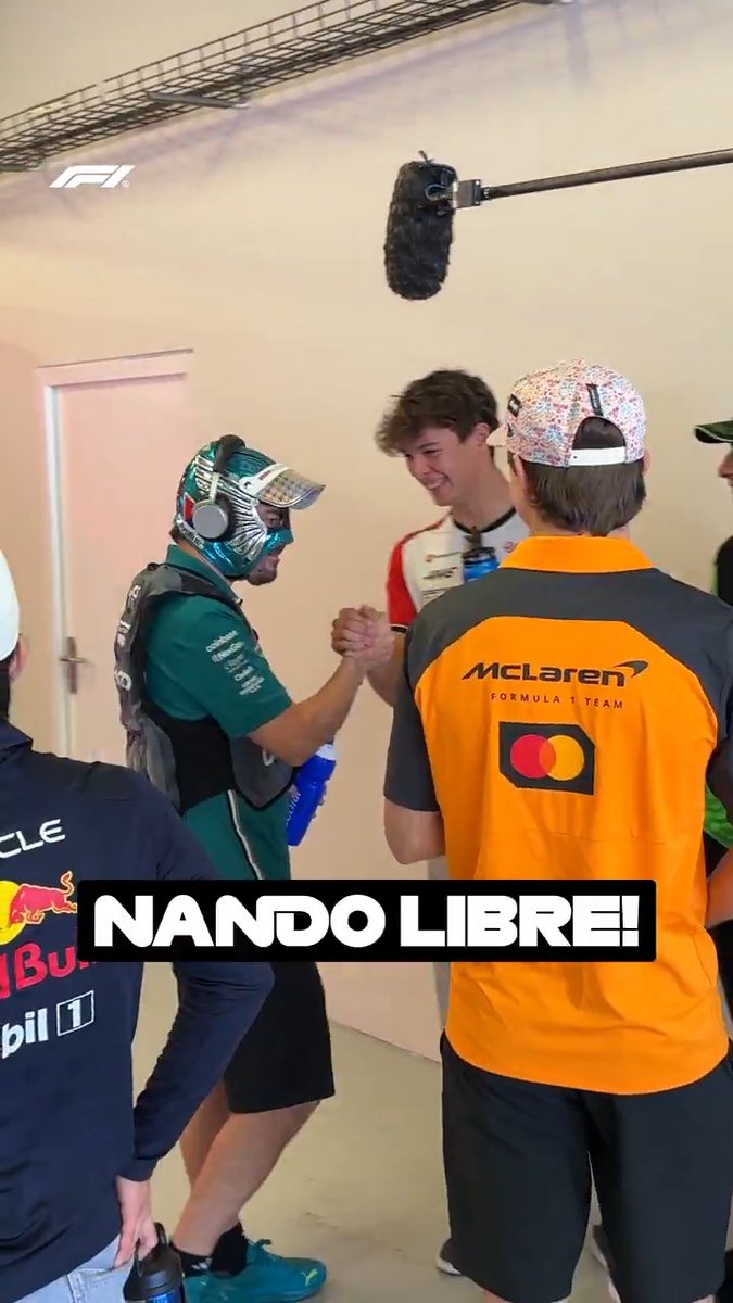 Nando Libre! 😆 Fernando Alonso embracing the Mexican atmosphere in his own luchador mask 🇲🇽 #F1 #MexicoGP