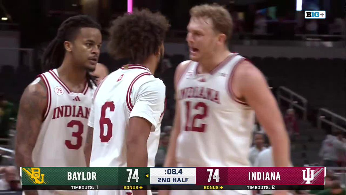 Tayton takes it to the tin for the exhibition win 🙌 Here's another look at Tayton Conerway's go-ahead And-1 to help Indiana Basketball top Baylor.
