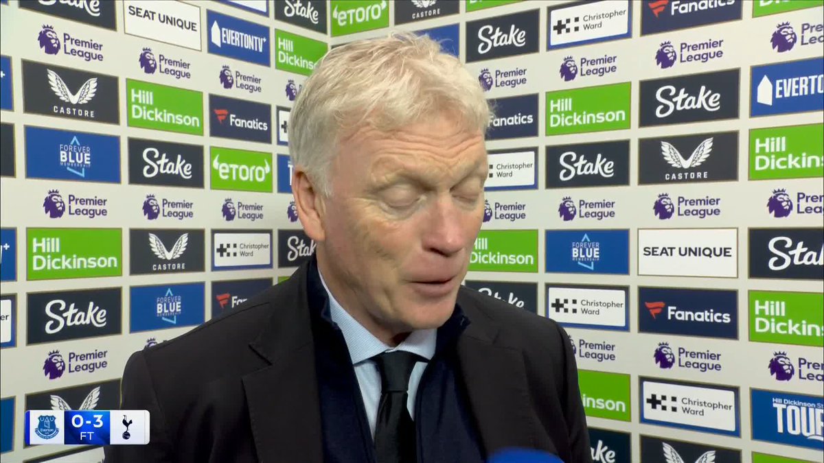"We got undone with set-pieces!" David Moyes with a very honest answer as to why his Everton side were defeated by Spurs 🗣️