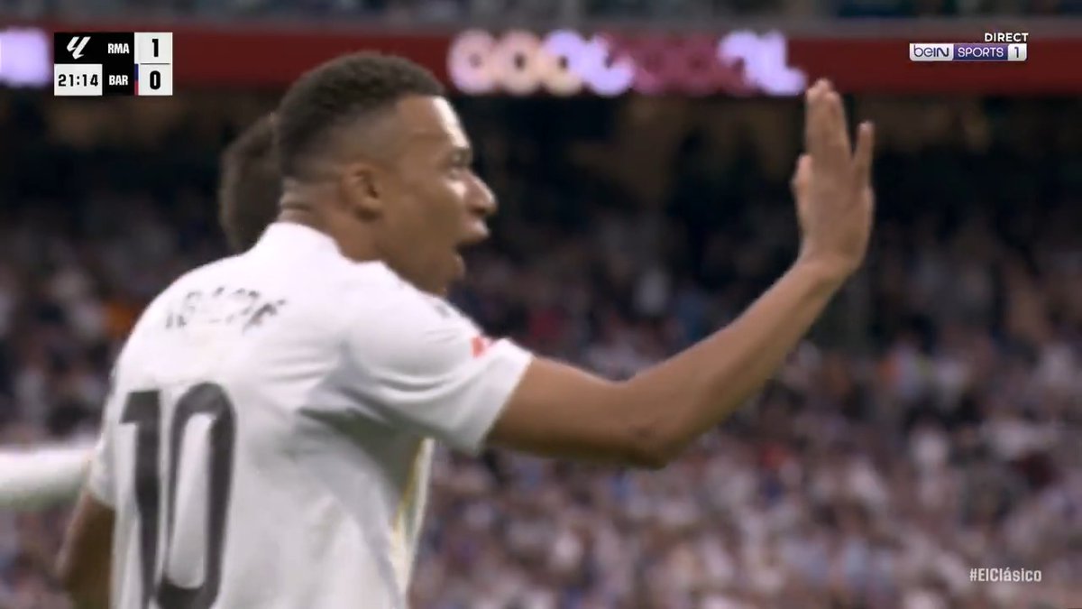 🔥 Kylian Mbappé marque son 19ème but de la saison contre le FC Barcelone ! Mais quel travail de Jude Bellingham, avec une passe laser phénoménale !