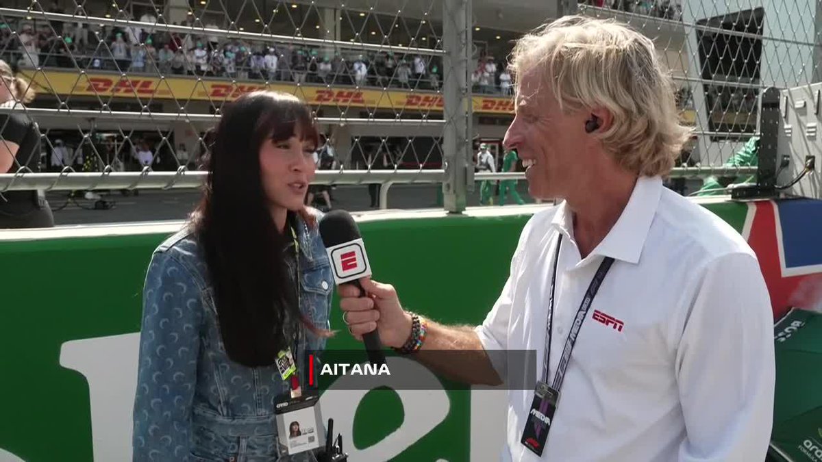 La reconocida cantante española, Aitana, presente en México para apoyar a Fernando Alonso. Además, habló de Franco Colapinto. 📺 #MexicoGP | Toda la temporada de #F1 por #DisneyPlus Plan Premium