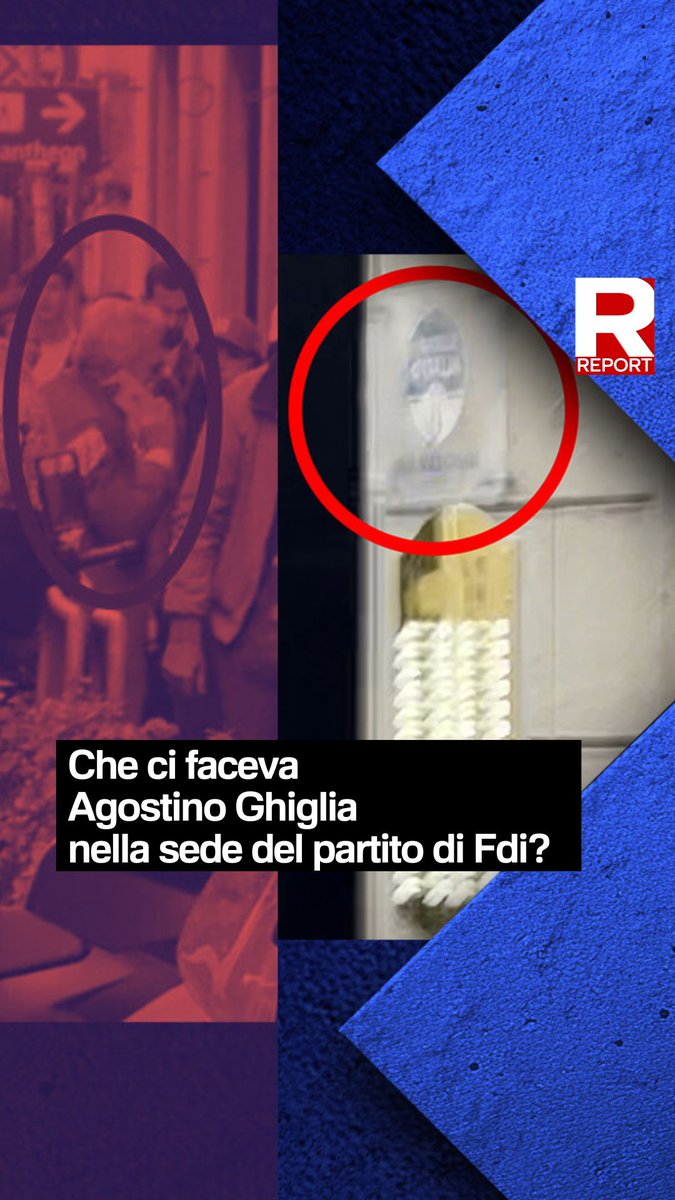 Cosa ci faceva Agostino Ghiglia (Garante della Privacy) negli uffici FdI in via della Scrofa? Segui #Report ora in diretta su #Rai3👇