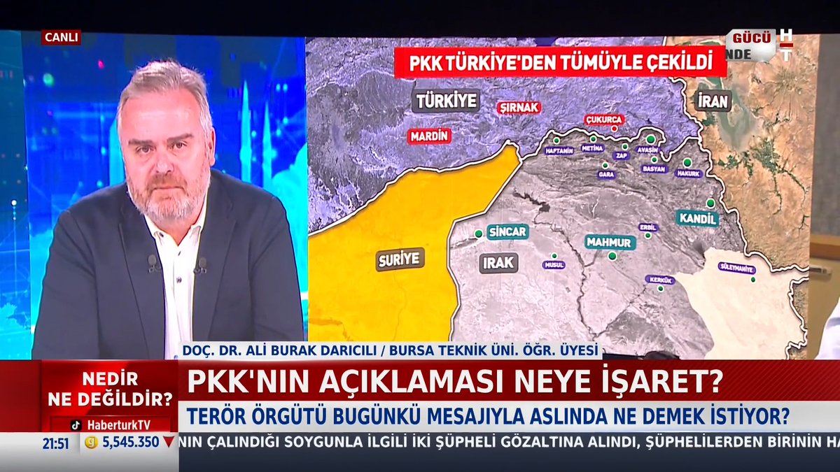 📌PKK, Türkiye'den çekildiğini açıkladı, bundan sonra ne olacak? Akademisyen Doç. Dr. Ali Burak Darıcılı #NedirNeDeğildir'de değerlendirdi.