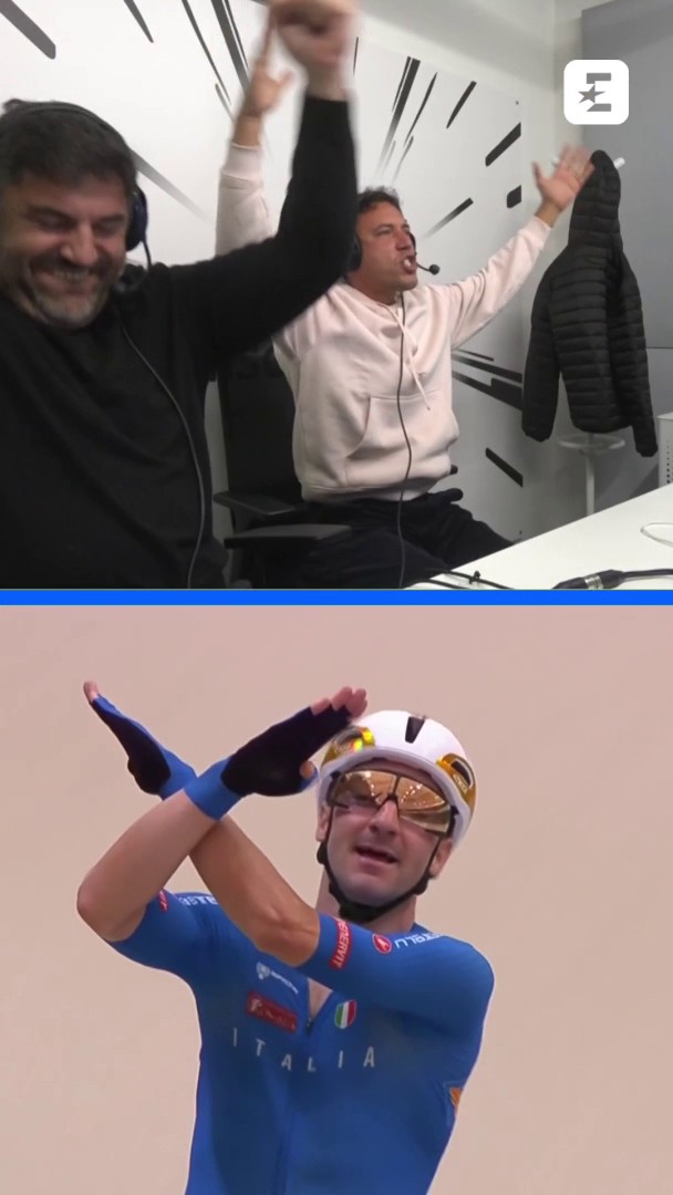 🗣️ “I fuoriclasse sono questi, quelli che non sbagliano mai, nel momento più importante! La ciliegina sulla torta di una carriera sontuosa, l’ultima parabola del profeta Elia” Grazie Elia 💙🥇🌍 #EurosportCICLISMO #Viviani