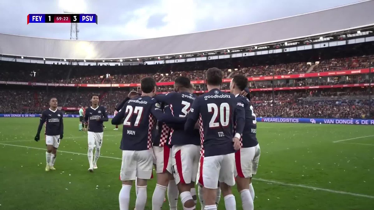 Ismael Saibari delivered one of the best hat-tricks you’ll see this season today 🔥 Three stunning finishes from the PSV star in a top-of-the-table clash against Feyenoord 👏