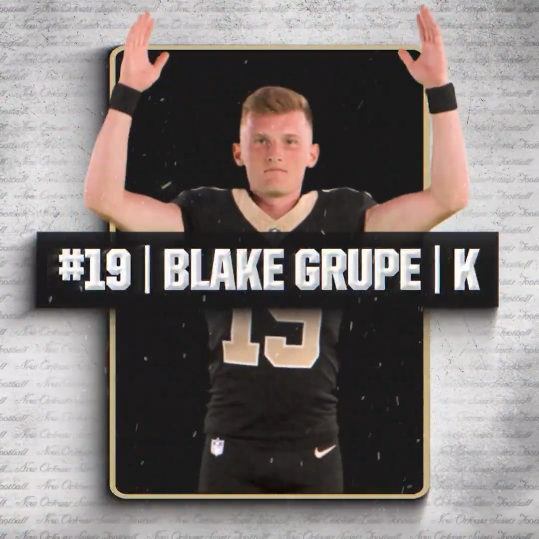 Grupe from 48 yards, +3 to the Saints.