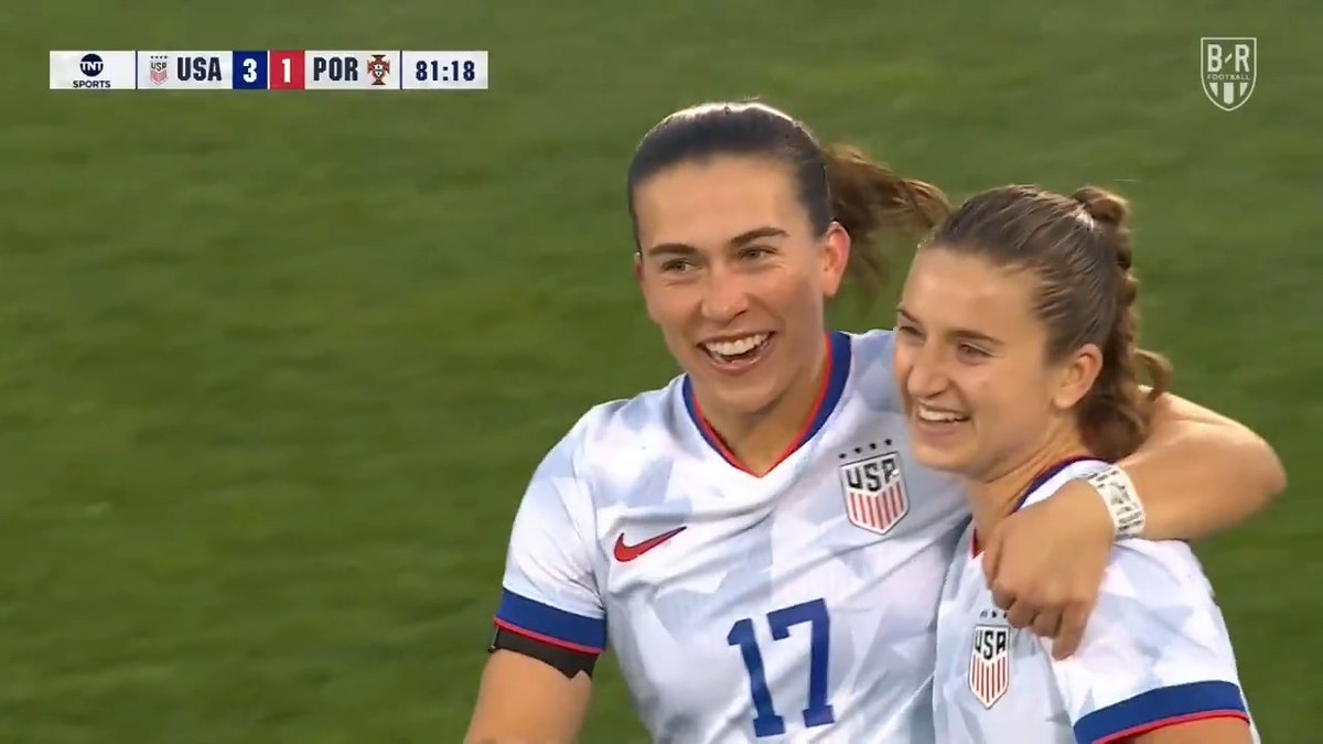 Sam Coffey subs on and scores to give USA the 3-1 win over Portugal 😤