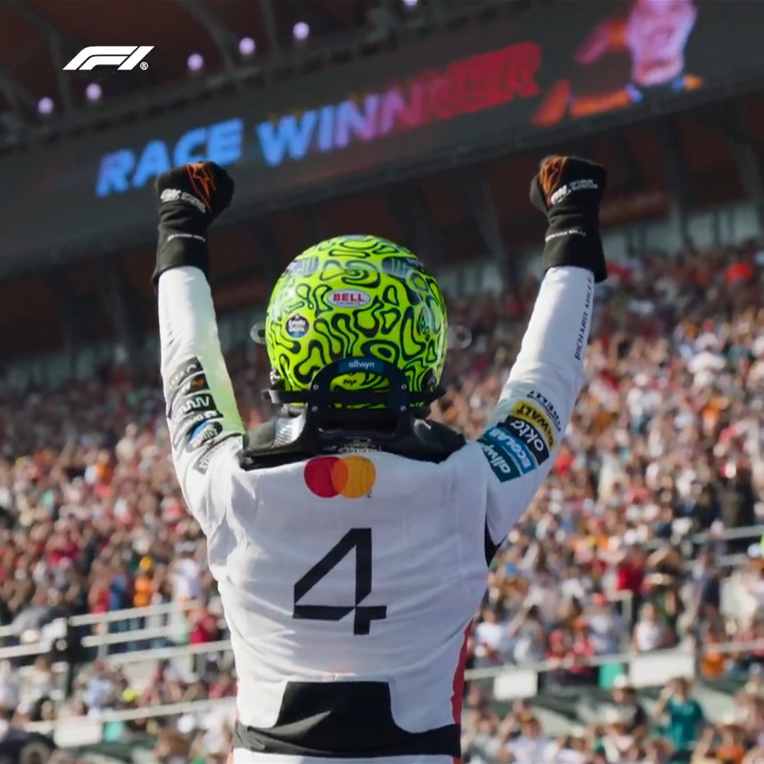 "Beautiful weekend" 🧡 It was indeed an impressive weekend in Mexico City for Lando Norris! 👏 #F1 #MexicoGP