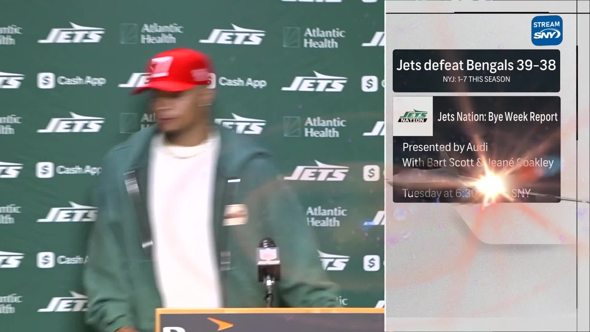 "He understands that he just needs to be his best version every Sunday, and today, we finally got to see it." Willie Colon reacts to Justin Fields' strong performance on Jets Post Game Live: ➡️ Audi USA
