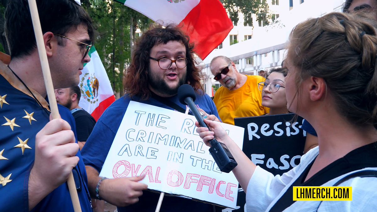 "I'm at a protest. I don't need to know anything." No Kings protestor has NO CLUE why he's there and tells me to use WIKIPEDIA to look up the facts.