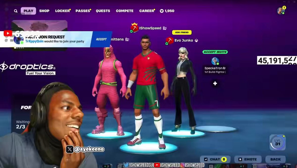 bro wtf does IShowSpeed got goin on in his stream 😭