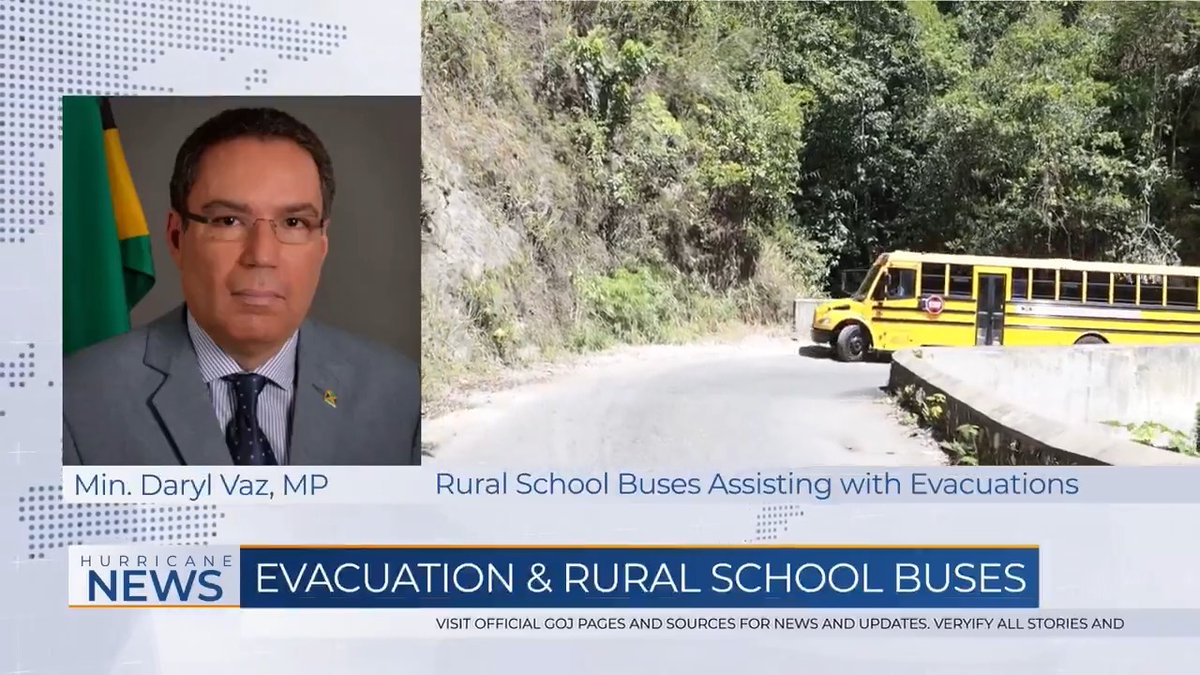 🚨 #Update: Rural School buses have been approved to assist with evacuation in Rural Parishes. 5 Buses have already been deployed for use in St Elizabeth for emergency evacuations. Please treat the buses with care. #HurricaneMelissa #StaySafe #Evacuation