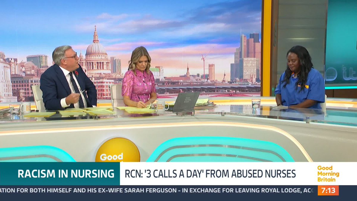 Racism against nurses working in Britain's hospitals has soared 55% in three years, according to data released by the Nurses' Union today. 'Racism has become so open and normalised.' Neomi Bennett talks to @charlottehawkns and Ed Balls about her experiences.