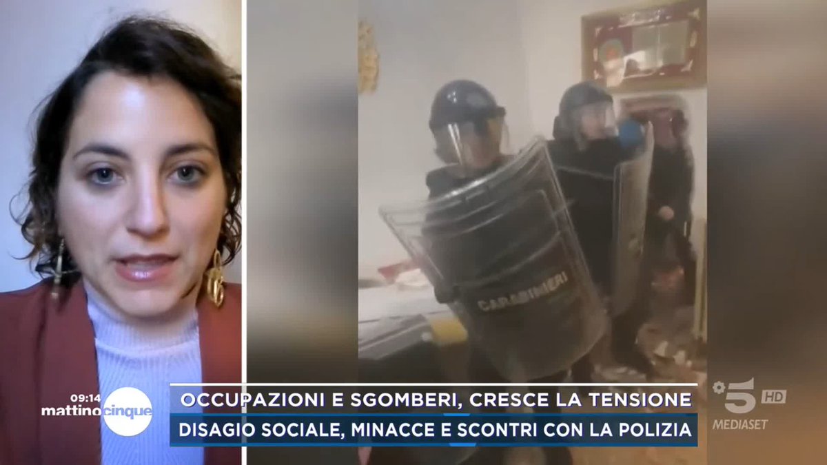 Sgombero a Bologna: "Violenza sociale" Il pensiero di Benedetta Scuderi a #Mattino5