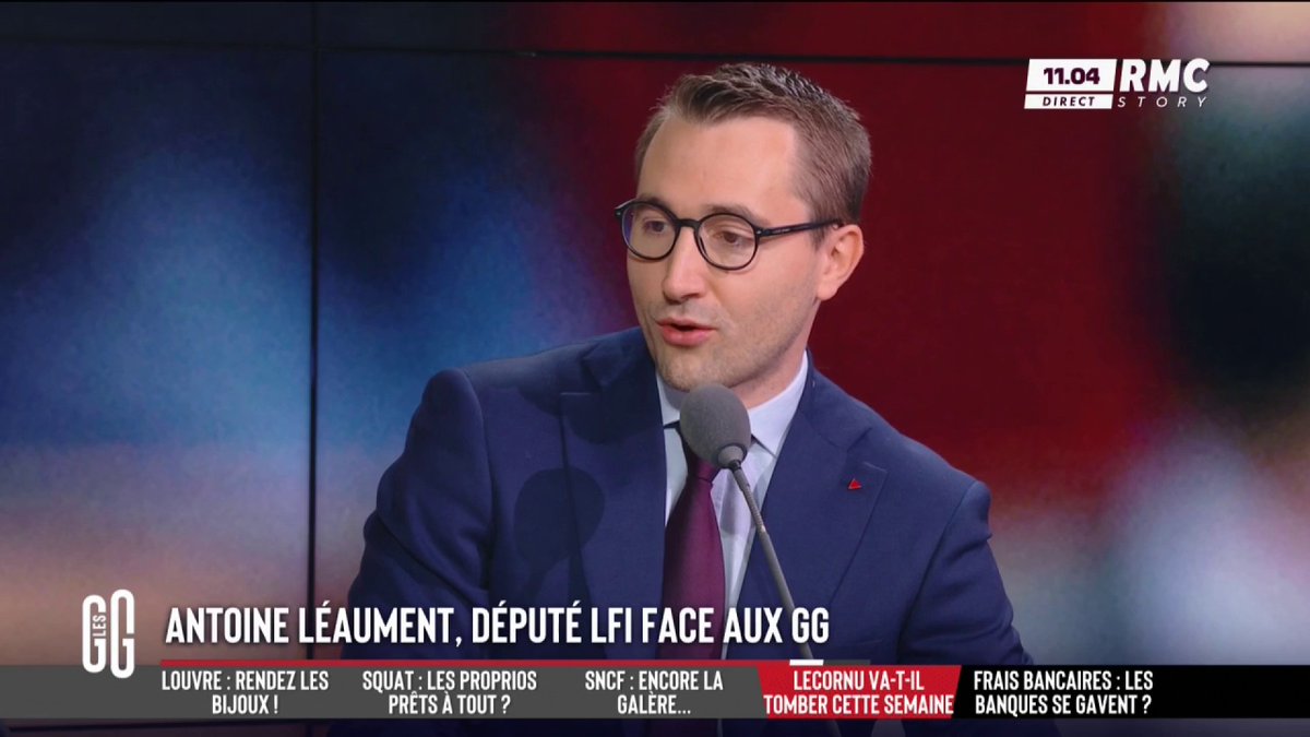 🗣️ Antoine Léaument 🇫🇷, député LFI : "Nous avons eu l'erreur de faire confiance au PS sur leur engagement pour le programme du NFP. Ils disent une chose un jour et font le contraire le lendemain." #GGRMC