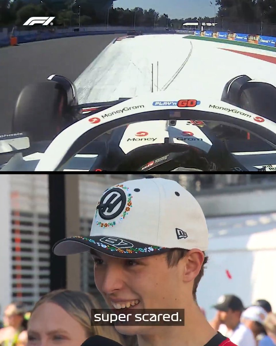 "Super scared" 👀 Here's how Ollie Bearman made this crazy moment happen during the race! 😮‍💨 #F1 #MexicoGP