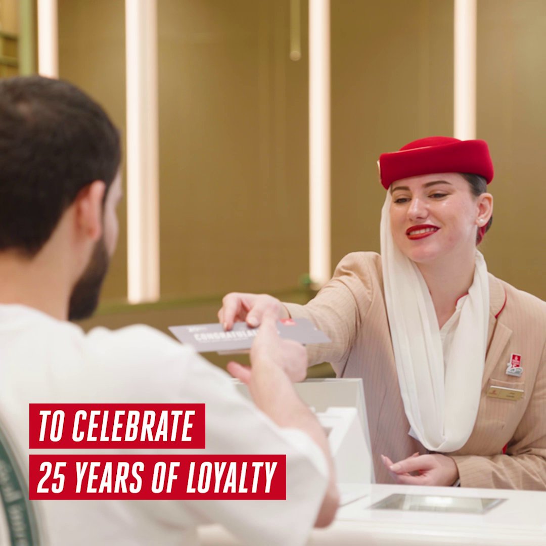 Sometimes, the best journeys begin with a surprise. Here's how we brought smiles to Skywards members flying from DXB, as we celebrated the loyalty programme's 25th anniversary.