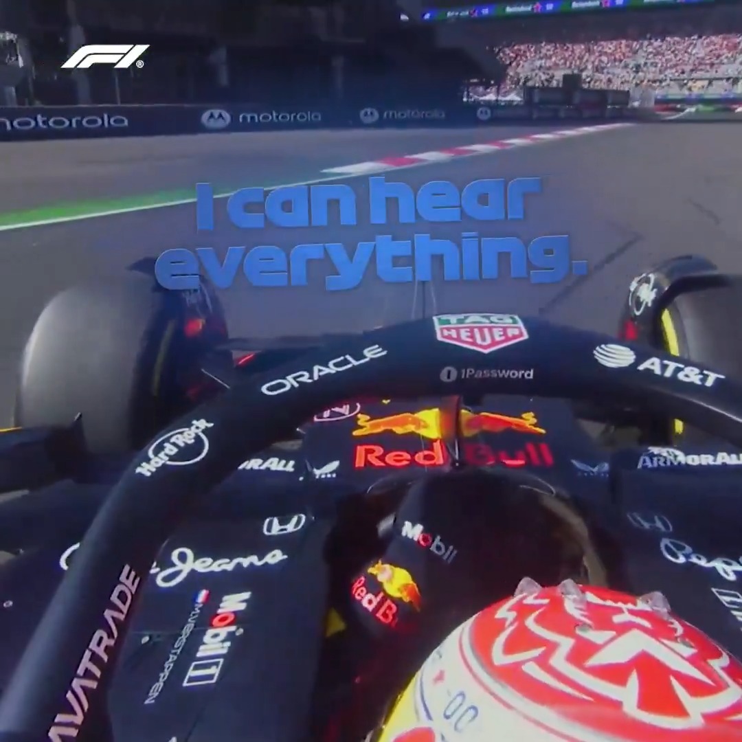 Max can hear you, GP! 😬📻 #F1 #MexicoGP