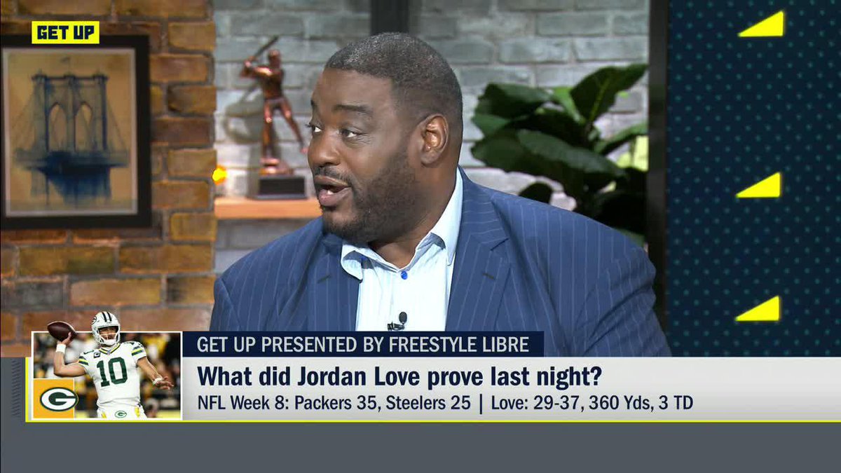 "If Jordan Love is going to play like that, the Green Bay Packers are going to find themselves in Santa Clara in February." —Damien Woody on the Packers 👀