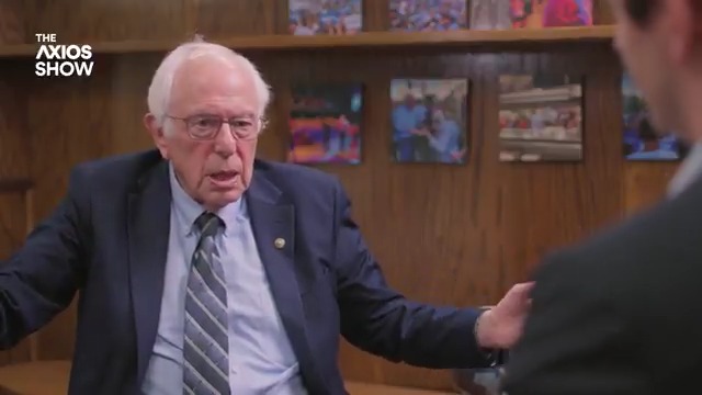 ⚡️ @alexthomp grills Bernie Sanders on The Axios Show in a lightning round of the biggest criticisms of his agenda: • Fracking ban • Rent freezes • That Biden's Bernie-friendly agenda drove inflation