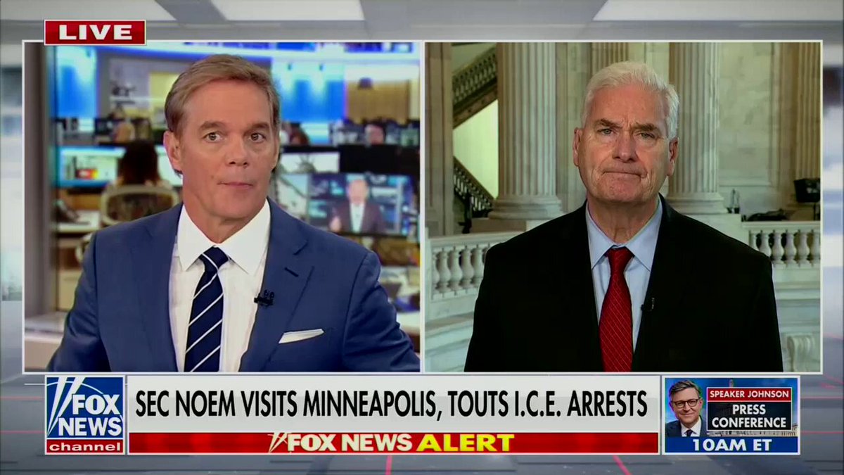 Tom Emmer: "God bless Donald Trump and Kristi Noem for what they are doing."