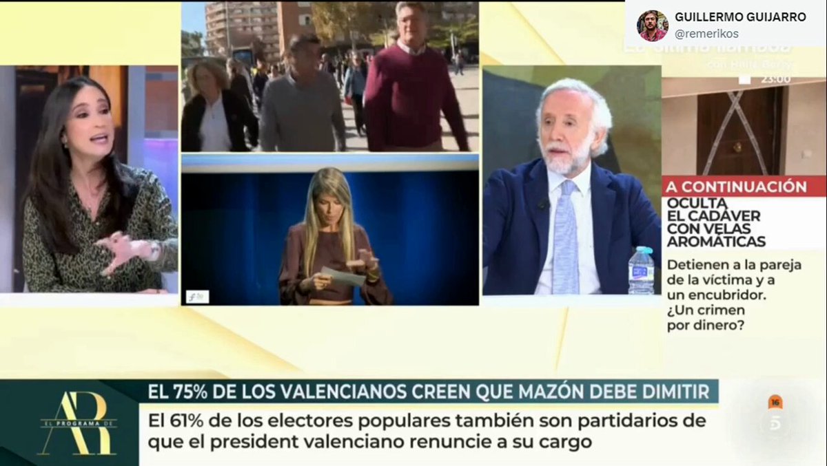Inda hace llorar a una víctima de la dana y Ana Rosa la despide sin miramiento No le interesa que siga porque defiende la actuación de la jueza y pone a estos manipuladores ante el espejo No sé cuál de los dos es mas inhumano 😡