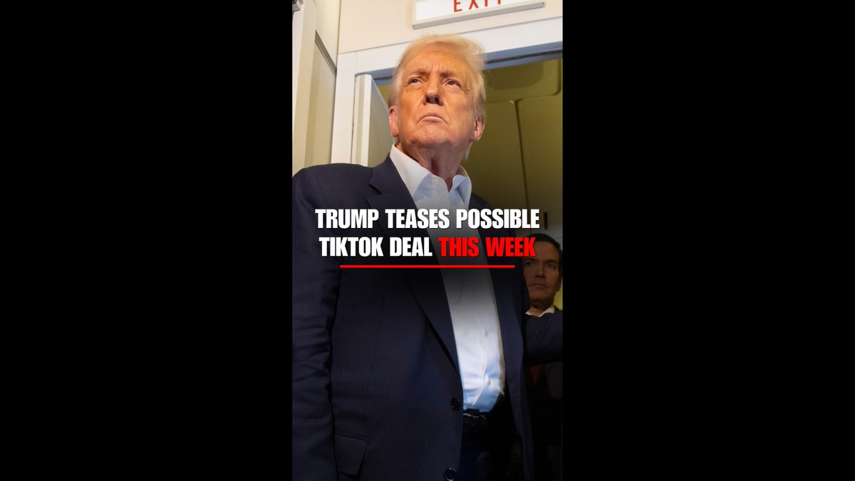 TIKTOK TALKS: President Trump teases a possible TikTok deal this week, saying discussions with President Xi are ongoing: “It’s something we’re going to talk about.”