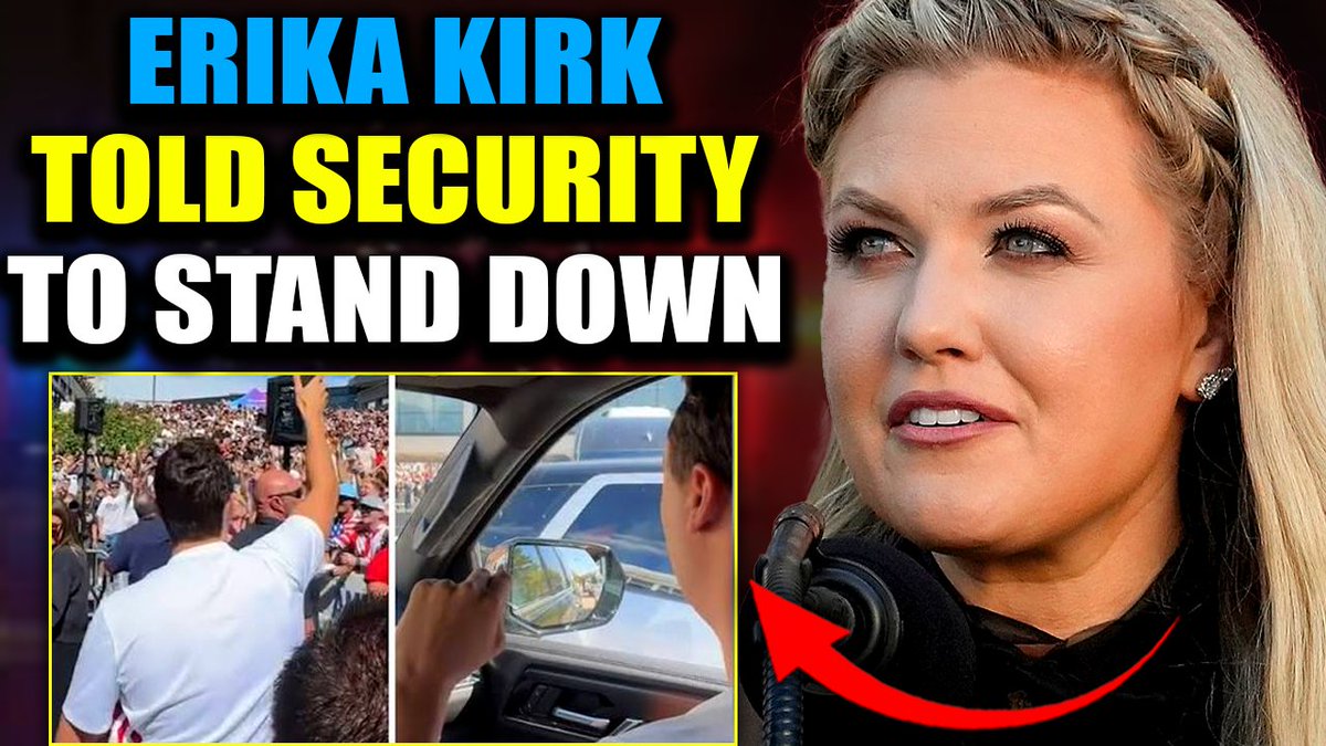 TPUSA Insider Reveals Erika Kirk Gave Security Stand Down Order at UVU Event According to a whistleblower from within TPUSA, Erika Kirk had already begun assuming CEO duties BEFORE her husband's death - making executive calls, issuing orders, and sidelining the man who built the brand. The source claims she told Charlie's security detail to stand down -to refuse cooperation with law enforcement - and replaced trusted staff with unfamiliar faces ... now understood to have intelligence backgrounds. That single revelation blows this entire story wide open.