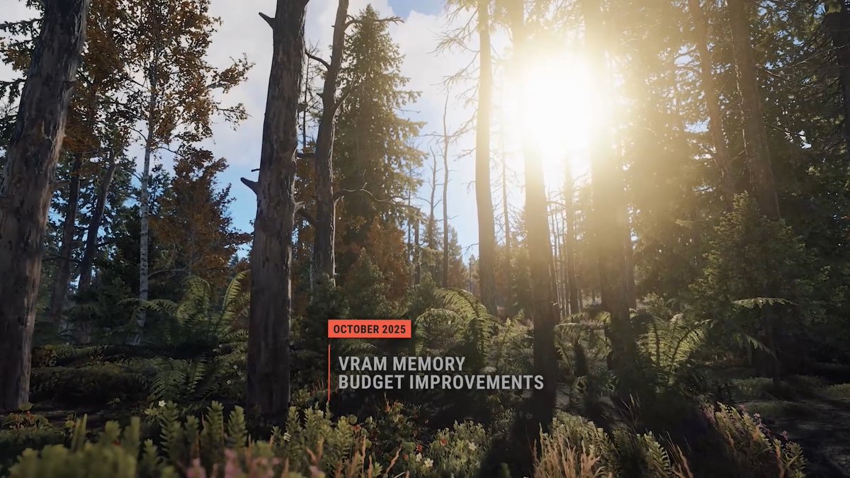 We've recently taken big steps in Rust to improve performance for players on a range of hardware. 🖥️📈 In testing, we've seen a 50% reduction in VRAM usage on some setups, though results may vary depending on hardware. Read more on our DevBlog: