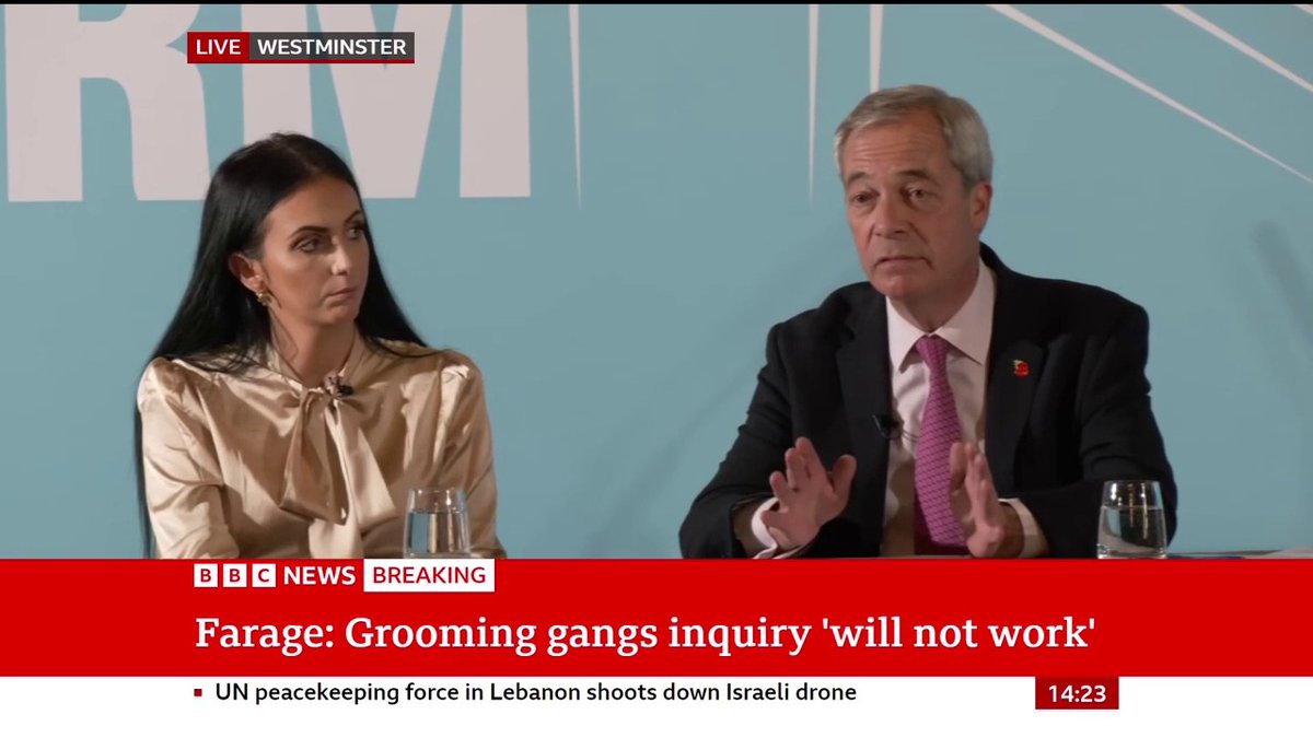 "I am unhappy" with what Sarah Pochin has done, she "fully knows how I feel", Nigel Farage says The Reform UK leader says his MP's comments, in which she complained about adverts being "full" of black and Asian people, were "wrong" and "ugly"