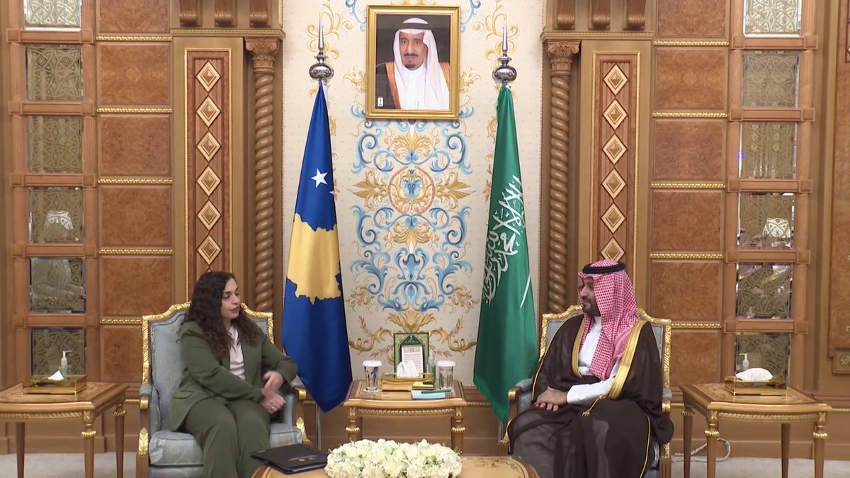 🚨🚨🚨عاجل #ولي_العهد_السعودي يلتقي رئيسة كوسوفا وذلك على هامش انعقاد مؤتمر #مبادرة_مستقبل_الاستثمار