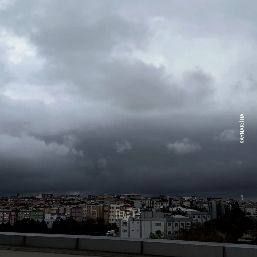 Kasvetli havalar İstanbul'a giriş yaptı.