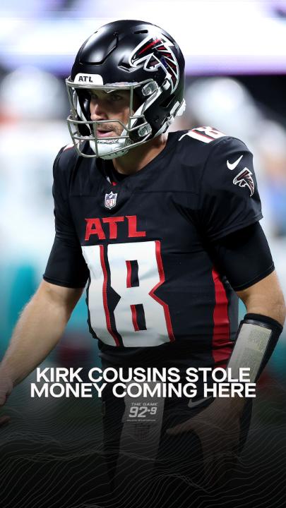After watching Kirk Cousins Sunday versus the Miami Dolphins, Carl Dukes says the quarterback is washed, and stole money coming to Atlanta. Mike Bell at 929 The Game, Daminon Lewis & Orin James Romain discuss Cousins' rough showing for the Falcons.