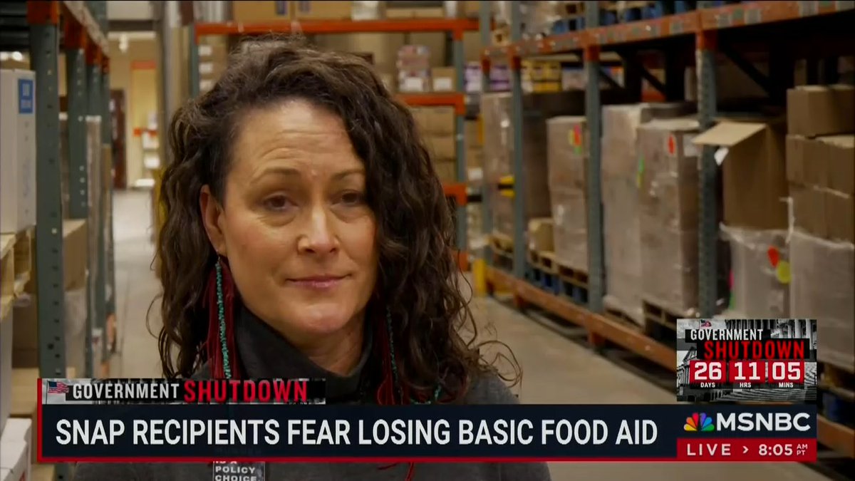 Food bank director: It's not sustainable. For every meal that a food bank provides, the SNAP program provides 9. There's no way we can replace every single one of those meals. We were not built to do this.