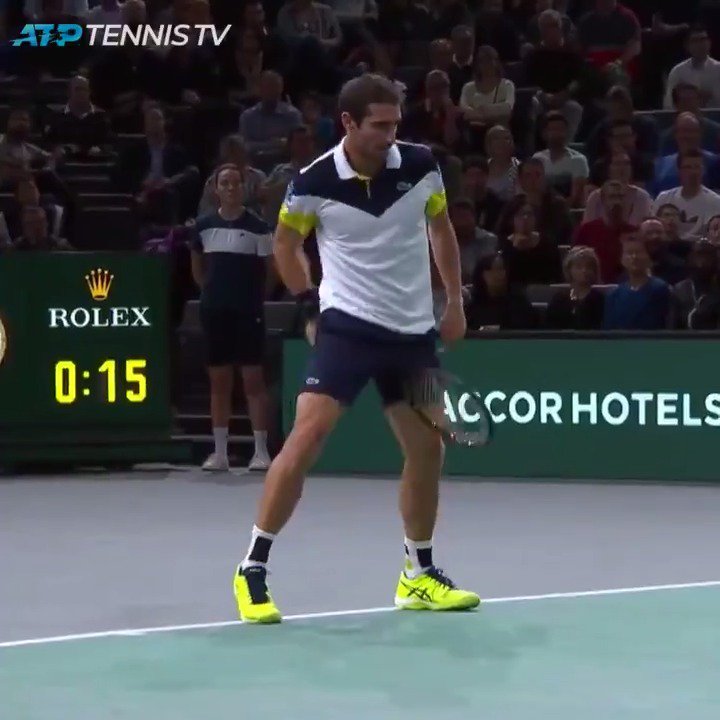 Este punto de Pablo Cuevas contra Nadal en el Masters 1000 de París. Inolvidable.