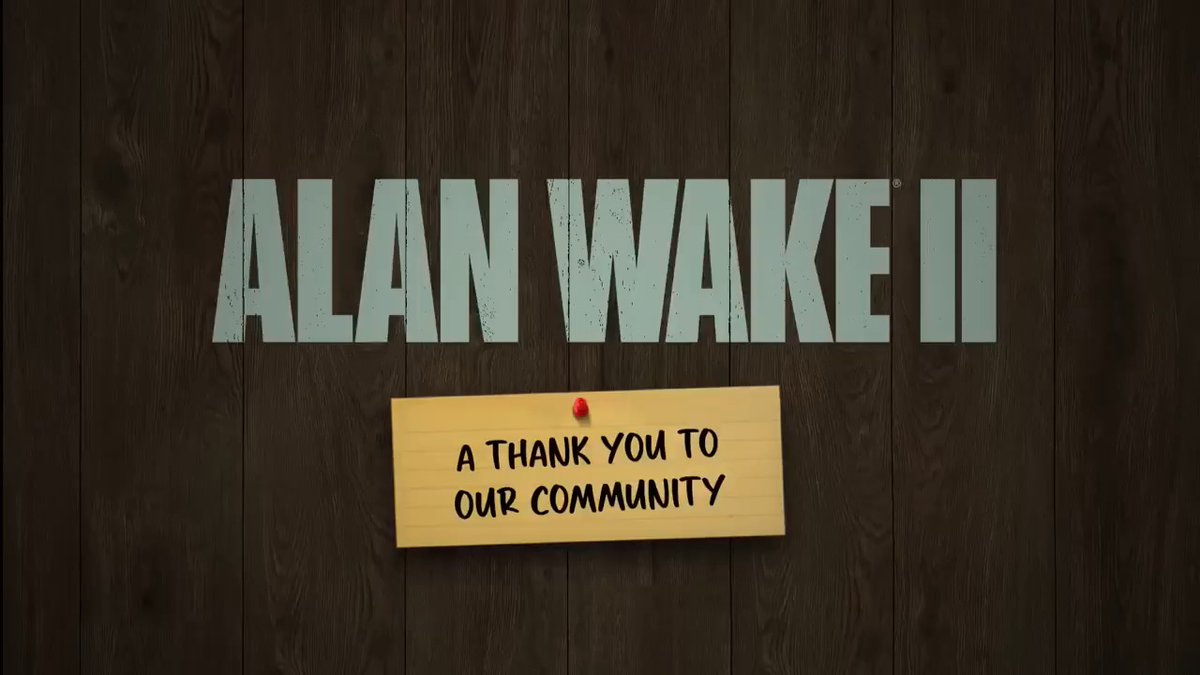 It's been two years since we released Alan Wake 2. Thank you to our passionate, creative, and welcoming community for being wide awake with us 🫶 #2YearsOfAlanWake2