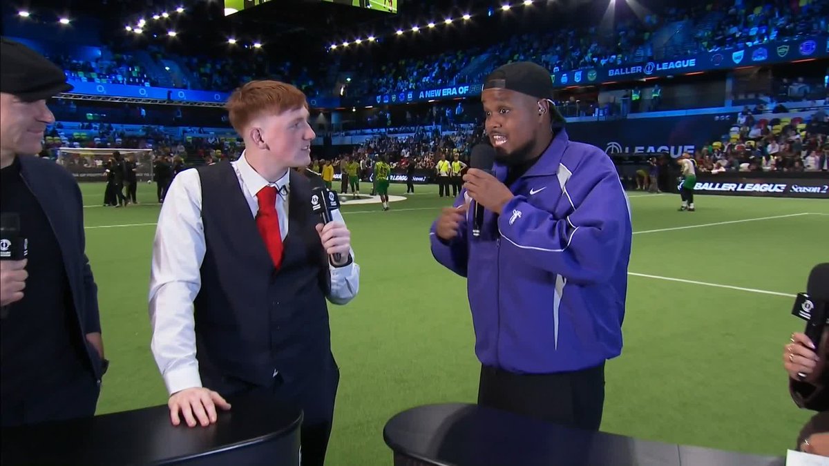 "He's a bit touchy isn't he..." Not even 10 minutes into Baller League and things are already heating up 😮